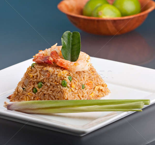 Shrimp Fried Rice Pyramid Stock photo © ArenaCreative