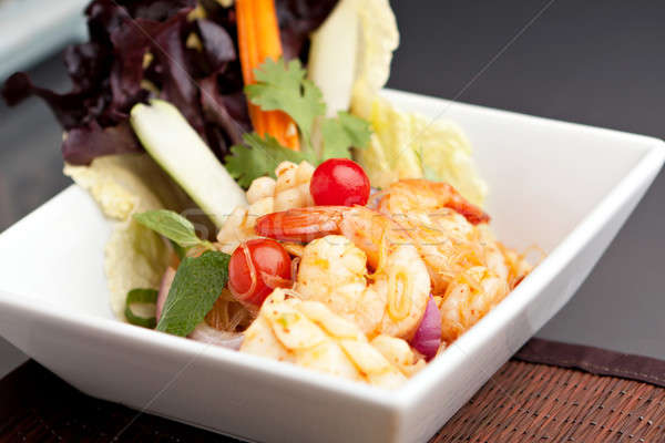 Tailandez fructe de mare salată Tailanda stil orez Imagine de stoc © ArenaCreative