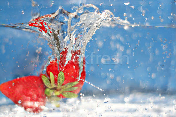 Strawberries Splash Stock photo © ArenaCreative