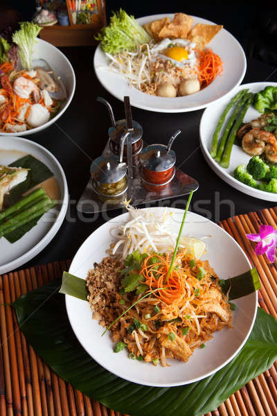 Chicken Pad Thai Stock photo © ArenaCreative