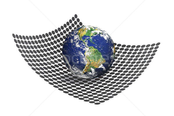 Stock photo: 3D Earth Matrix