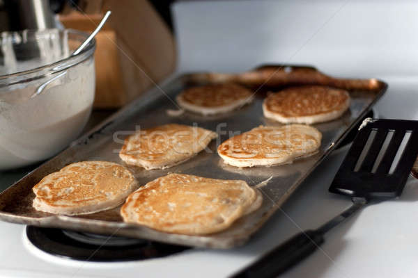 Pancakes Cooking Stock photo © ArenaCreative