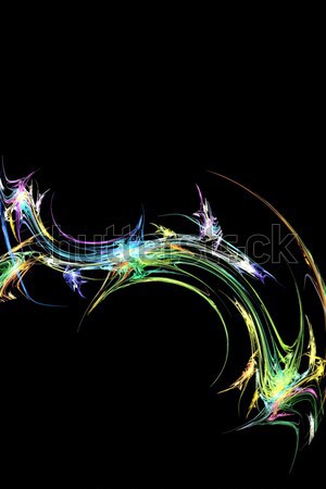 Arco-íris fractal arte projeto Foto stock © ArenaCreative