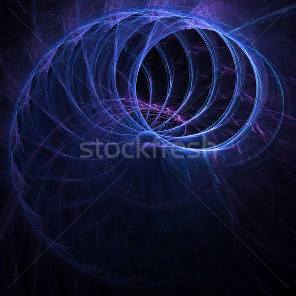 Albastru fractal abstract proiect Imagine de stoc © arenacreative