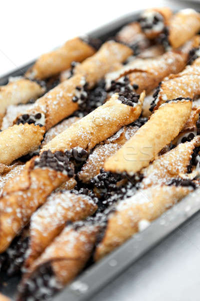 Fresh Cannoli Tray Stock photo © arenacreative