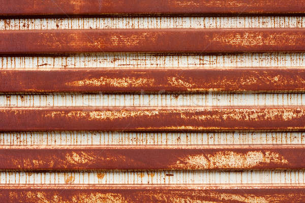 Stock photo: Rusted Corrugated Metal