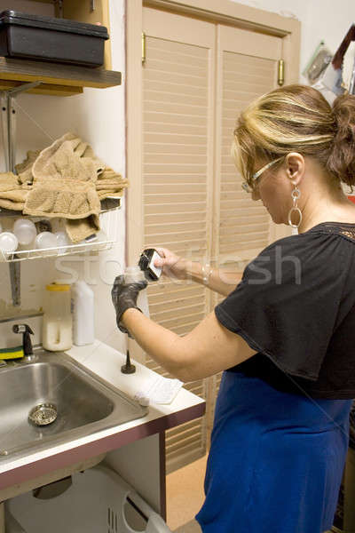 Hajszín fodrász képlet hát szoba nők Stock fotó © ArenaCreative