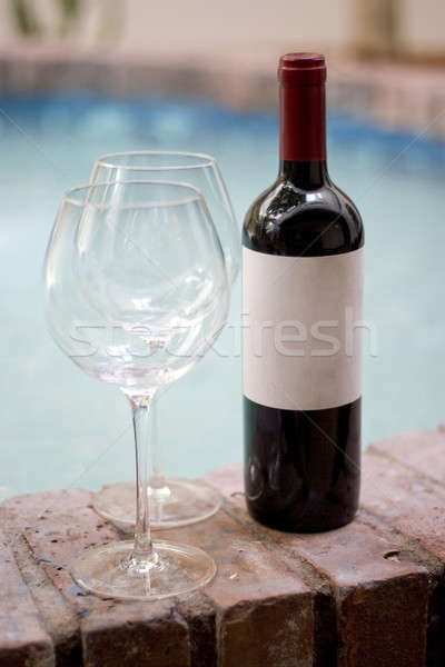 Red Wine and Glasses Stock photo © ArenaCreative