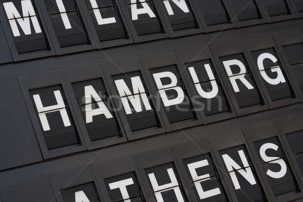 Airport Hamburg Sign Stock photo © arenacreative