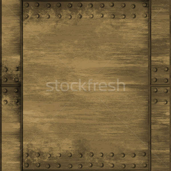 rivetted metal plate Stock photo © ArenaCreative