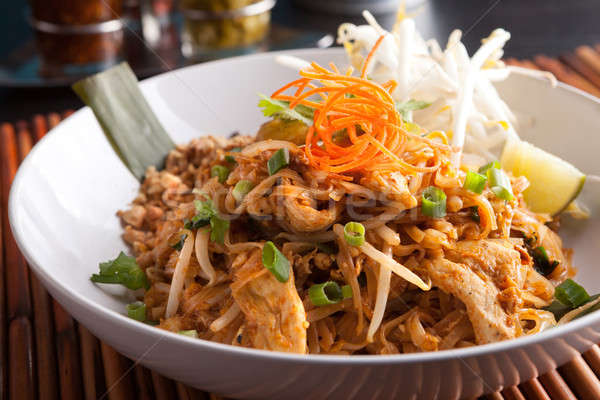 Stock photo: Chicken Pad Thai