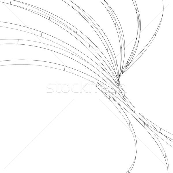 3D Wireframe Layout Stock photo © ArenaCreative