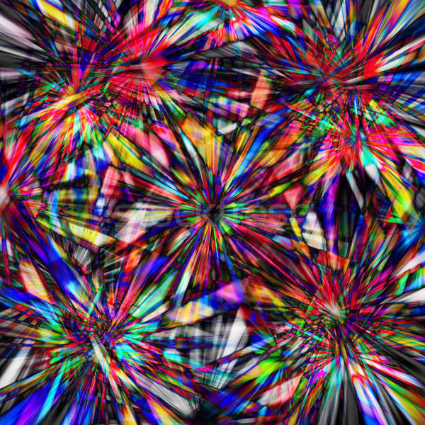 Chaos Regenbogen abstrakten Illustration farbenreich Stock foto © ArenaCreative