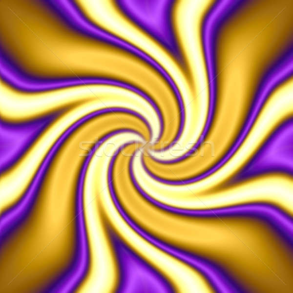 A gold and purple spiral vortex twirl abstract. Stock photo © ArenaCreative