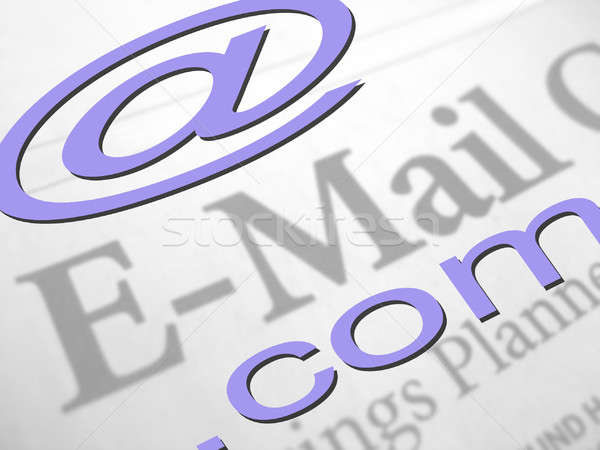 Elektronikus posta montázs körül email üzlet Stock fotó © ArenaCreative
