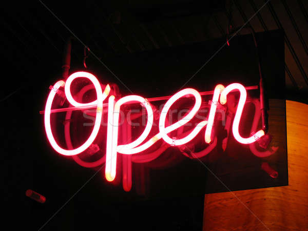 neon open sign Stock photo © ArenaCreative