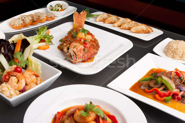 Assorted Spicy Thai Foods Stock photo © ArenaCreative