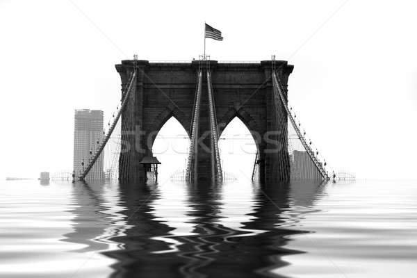 Brooklyn Bridge Flooded Stock photo © ArenaCreative