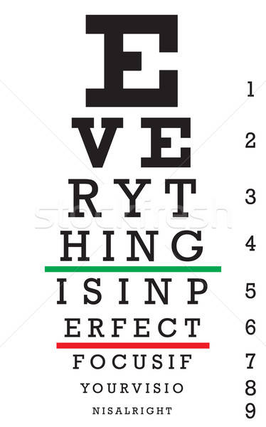 Optometry Eye Chart Illustration Stock photo © ArenaCreative
