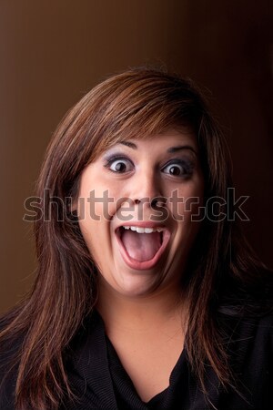 Crazy Girl Screaming Stock photo © ArenaCreative
