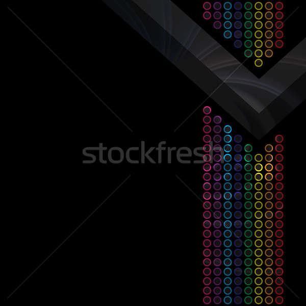 Szivárvány körök elrendezés színes absztrakt design sablon Stock fotó © ArenaCreative