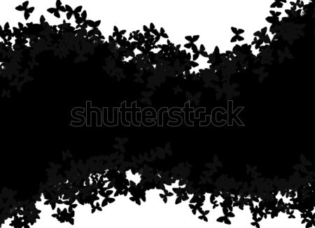 Borboleta traçado preto e branco página silhuetas primavera Foto stock © ArenaCreative
