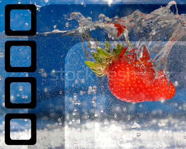 Strawberry Splash Stock photo © ArenaCreative