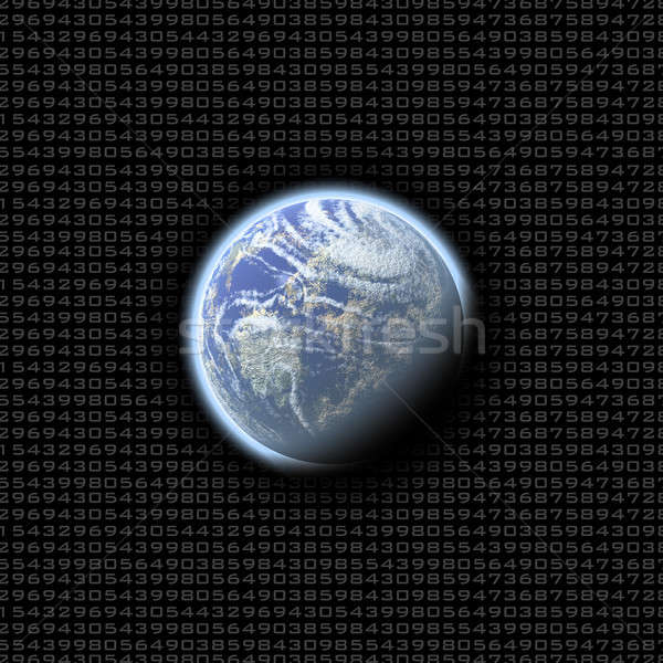 earth numbers Stock photo © ArenaCreative