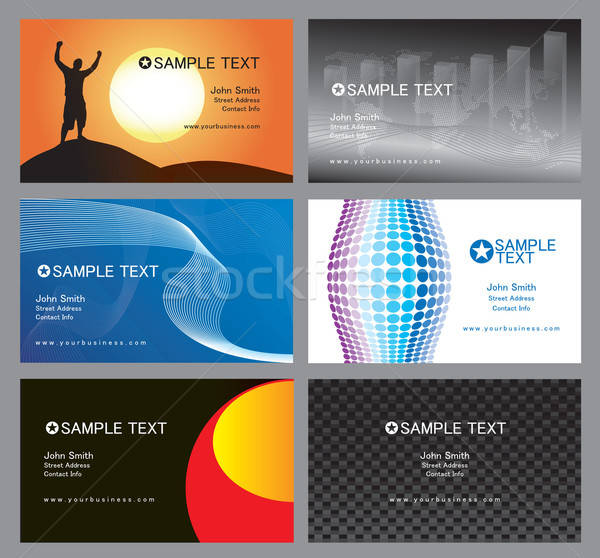 Vector Business Cards Stock photo © ArenaCreative