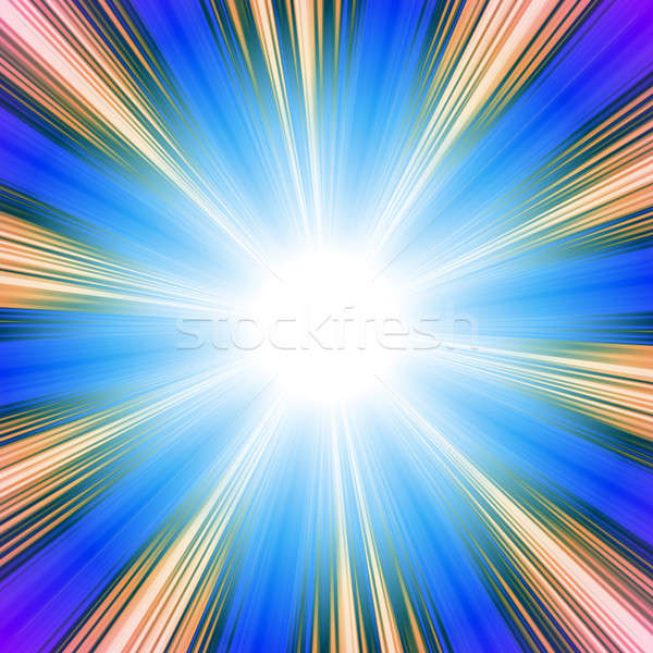 Solaire vortex lumineuses illustration bleu texture Photo stock © ArenaCreative