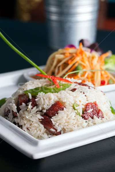 Thai Pork and Rice Dish Stock photo © arenacreative