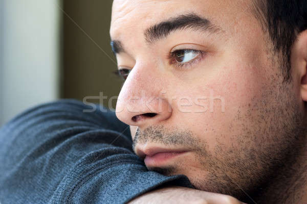 Sad Looking Depressed Young Man Stock photo © ArenaCreative