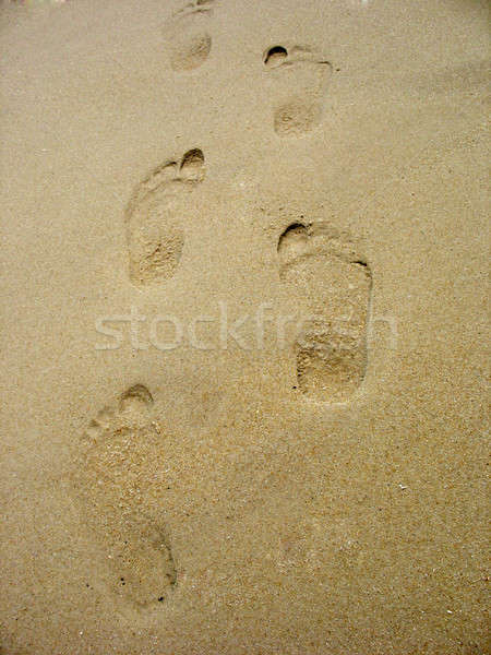 footprints in sand Stock photo © ArenaCreative