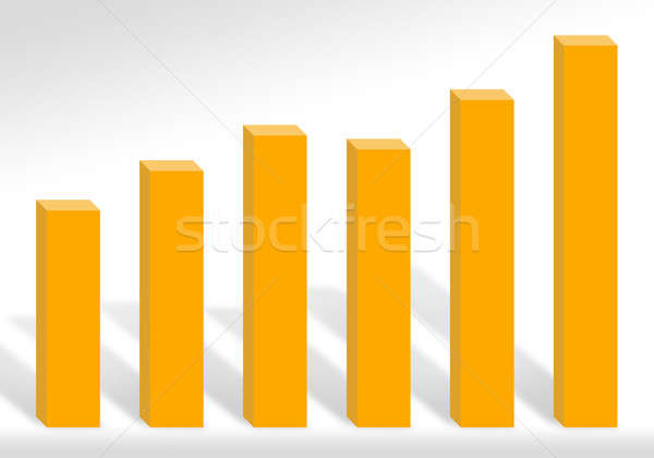 Nyereség diagram 3D illusztráció mutat profit Stock fotó © ArenaCreative