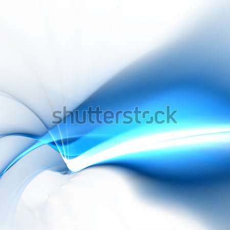 Blue Glowing Fractal Abstract Stock photo © ArenaCreative