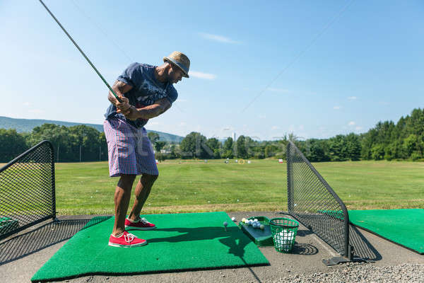 Golf Practice at the Driving Range Stock photo © arenacreative