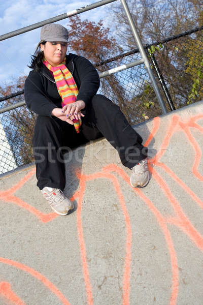 Girl at the Skate Park Stock photo © ArenaCreative