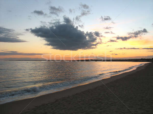 Stock photo: ct beach sunset