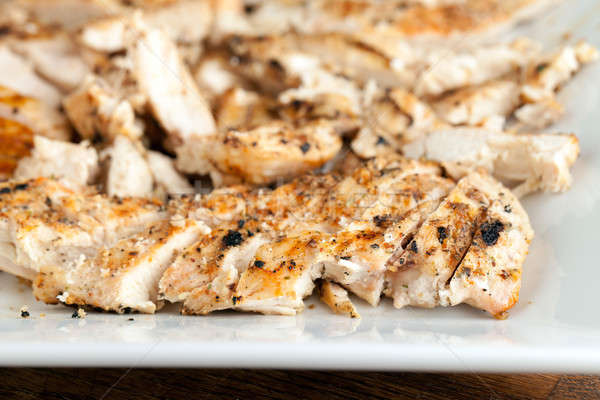 Sliced Grilled Chicken Breast Stock photo © ArenaCreative