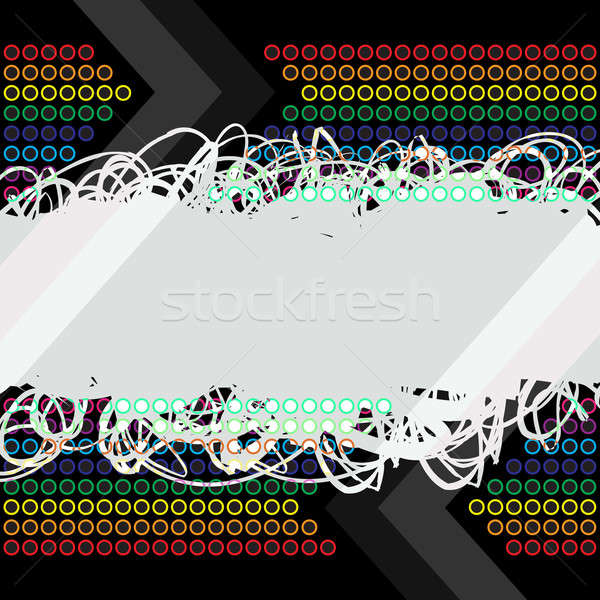 Stockfoto: Regenboog · abstract · lay-out · gekleurd · cirkels · textuur