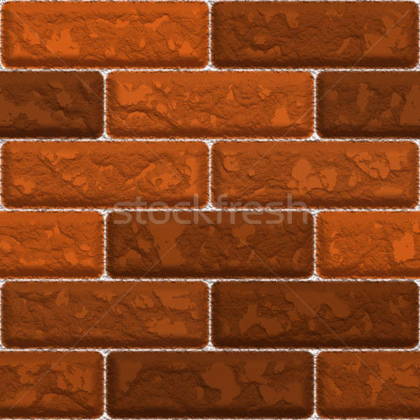 Rosso muro di mattoni texture senza soluzione di continuità piastrelle costruzione Foto d'archivio © ArenaCreative