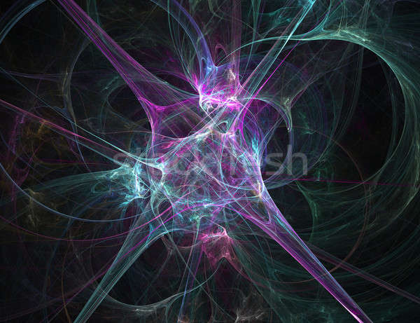 Zdjęcia stock: Nerw · streszczenie · fractal · projektu · ciemne · świetle