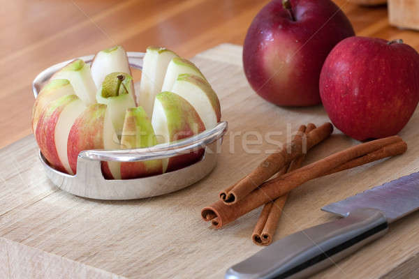 Apple Slicer and Cinnamon Sticks Stock photo © ArenaCreative