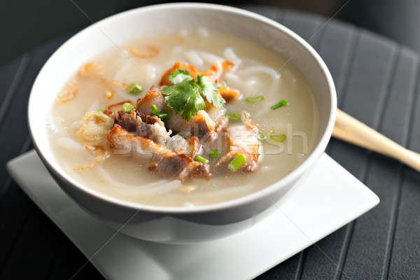 тайский суп свинина человек еды Сток-фото © ArenaCreative