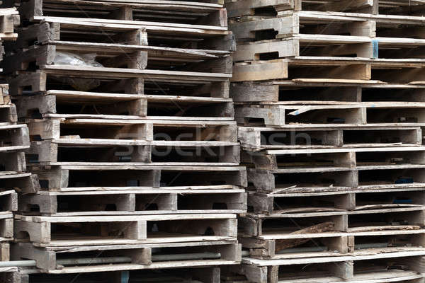 Wooden Skid Pallets Stock photo © arenacreative