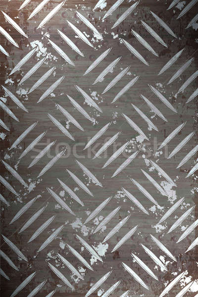 Metall Diamant Platte Metall Textur nice industriellen Stock foto © ArenaCreative