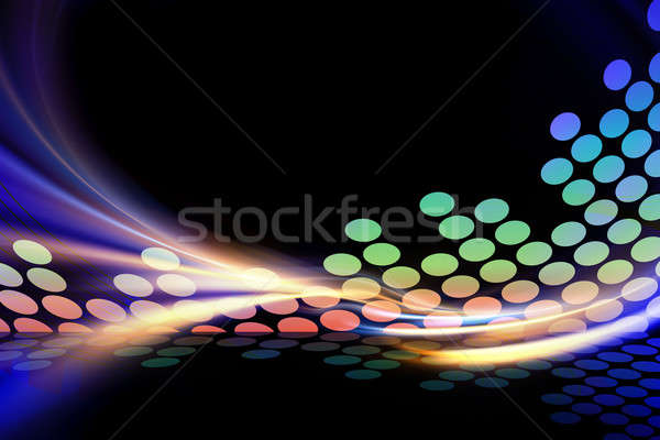 Stock photo: Funky Glowing Equalizer