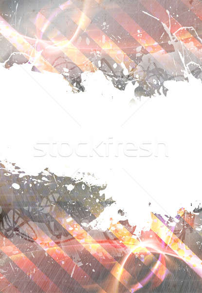 Koszos veszély elrendezés elnyűtt viharvert csíkok Stock fotó © ArenaCreative
