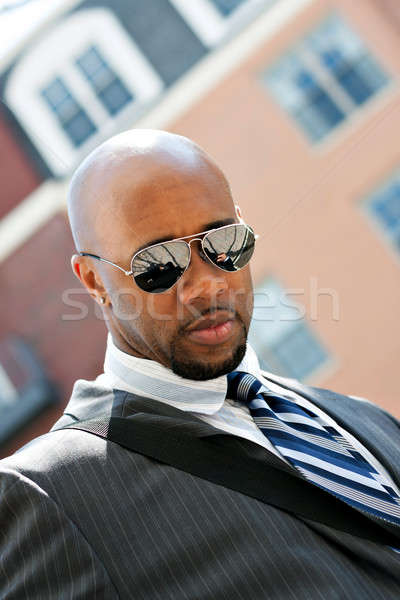 African American Business Man In the City Stock photo © arenacreative