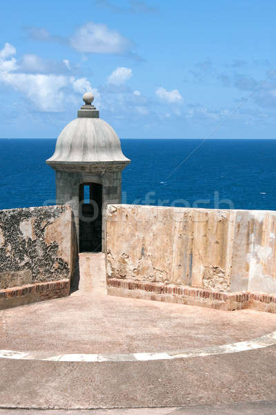 El Morro Fort Sentry Watchtower Stock photo © ArenaCreative